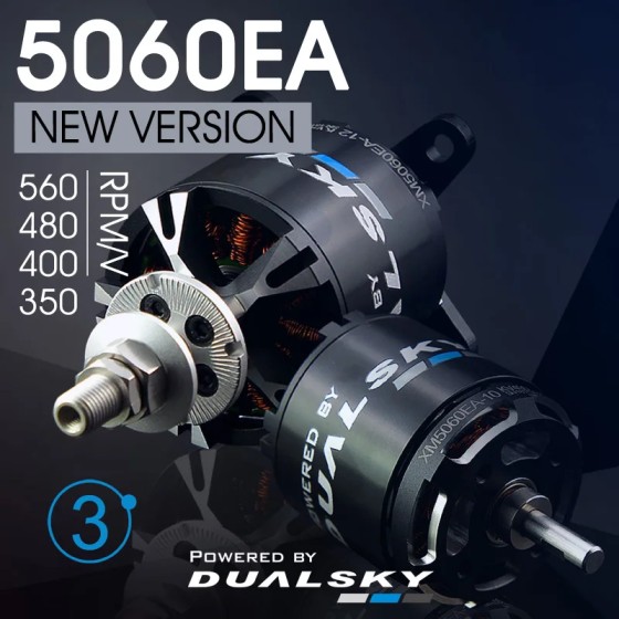 DUALSKY XM5060EA V3 550KV 490KV 400KV 5-6s Brushless RC Motor for 90E Fixed Wing Motor